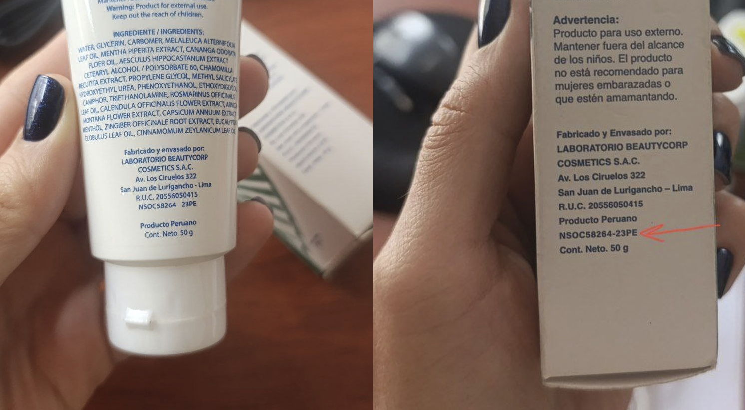 Empaque original vs copia